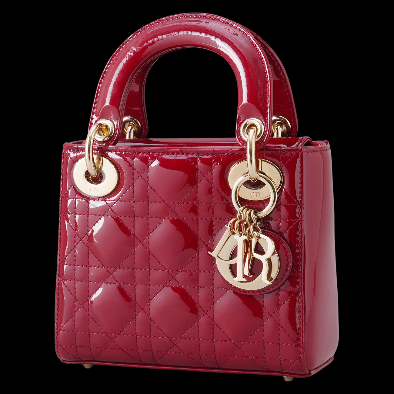 CHRISTIAN DIOR(USED)디올 레이디디올 페이던트 미니 체인백 레드